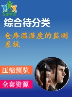 倉庫溫濕度的監(jiān)測(cè)系統(tǒng)